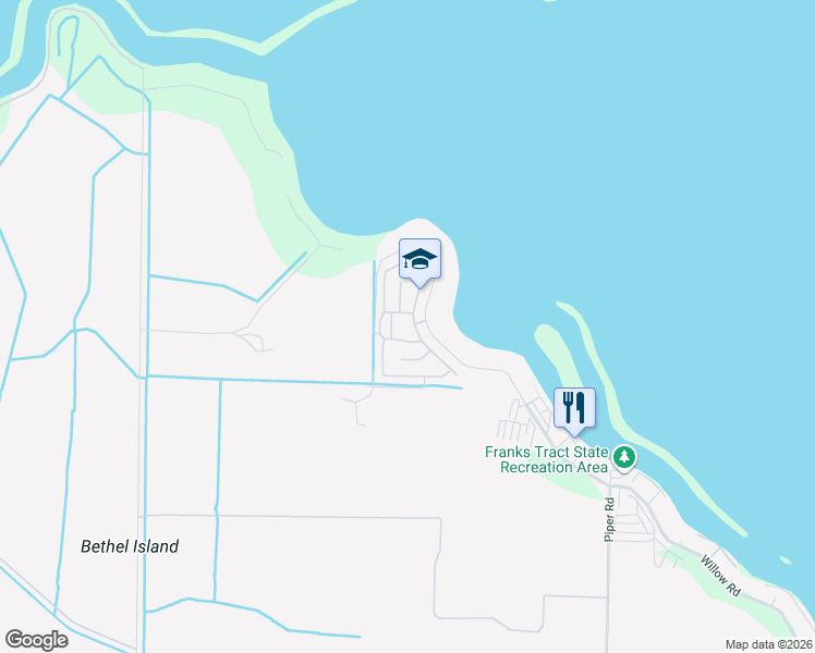 map of restaurants, bars, coffee shops, grocery stores, and more near 343 Alcott Court in Bethel Island