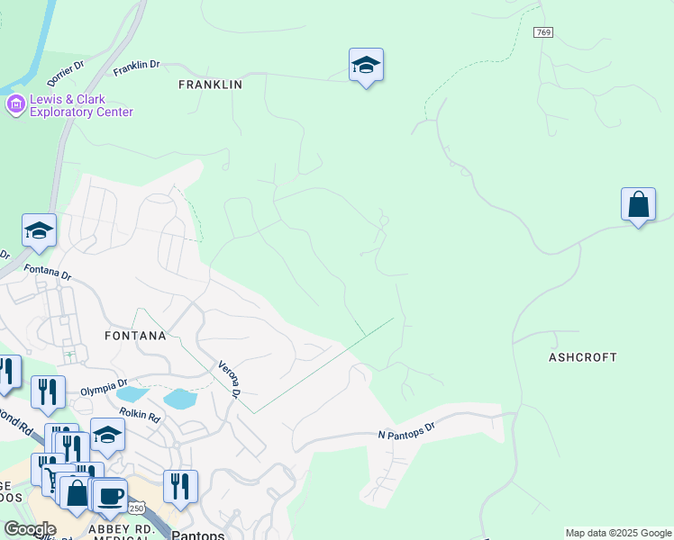 map of restaurants, bars, coffee shops, grocery stores, and more near 2091 Aspen Drive in Charlottesville
