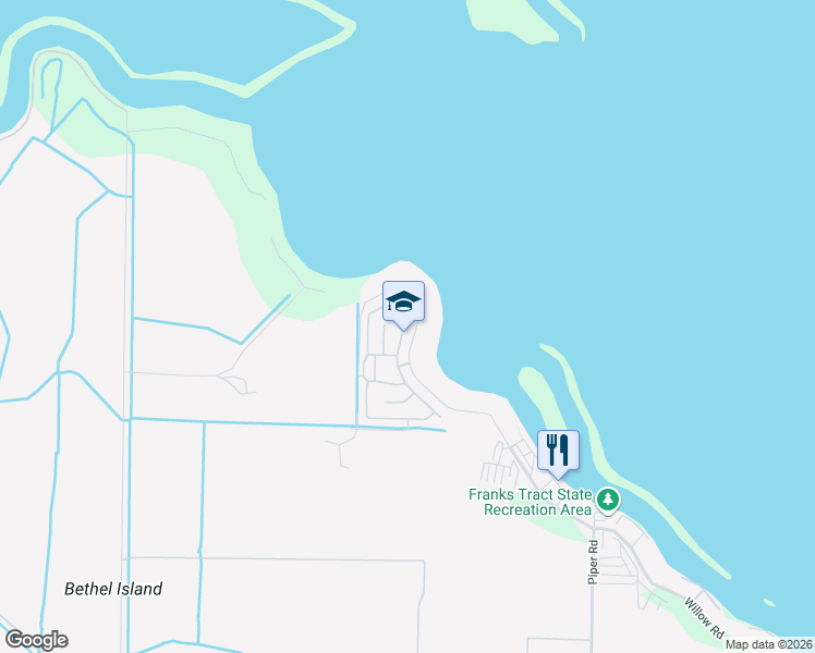 map of restaurants, bars, coffee shops, grocery stores, and more near 3638 Hawthorne Road in Bethel Island