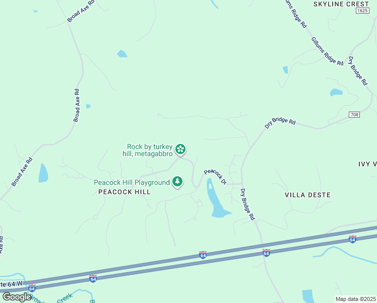 map of restaurants, bars, coffee shops, grocery stores, and more near 232 Turkey Ridge Lane in Charlottesville