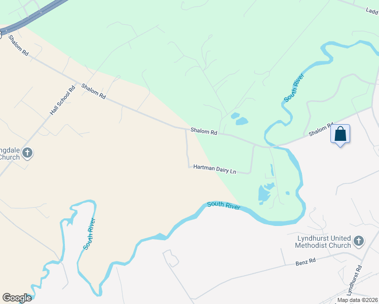 map of restaurants, bars, coffee shops, grocery stores, and more near 387 State Route 632 in Waynesboro