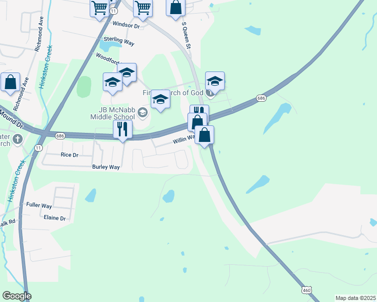 map of restaurants, bars, coffee shops, grocery stores, and more near 116 Skyview Drive in Mount Sterling