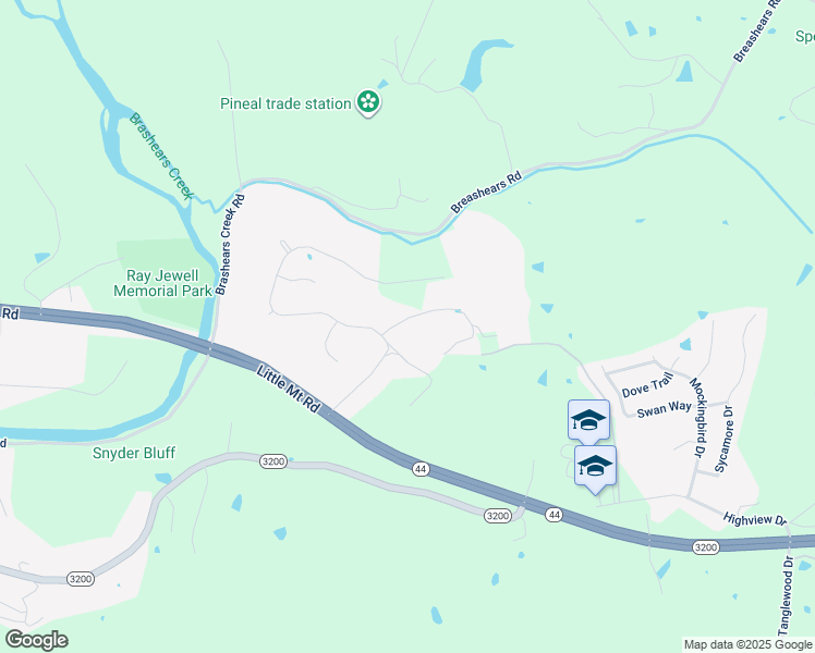 map of restaurants, bars, coffee shops, grocery stores, and more near 54 Inglenook Drive in Taylorsville