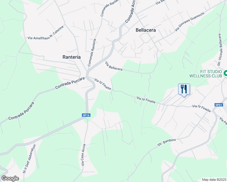 map of restaurants, bars, coffee shops, grocery stores, and more near 54 Via IV Finaite in Città metropolitana di Palermo