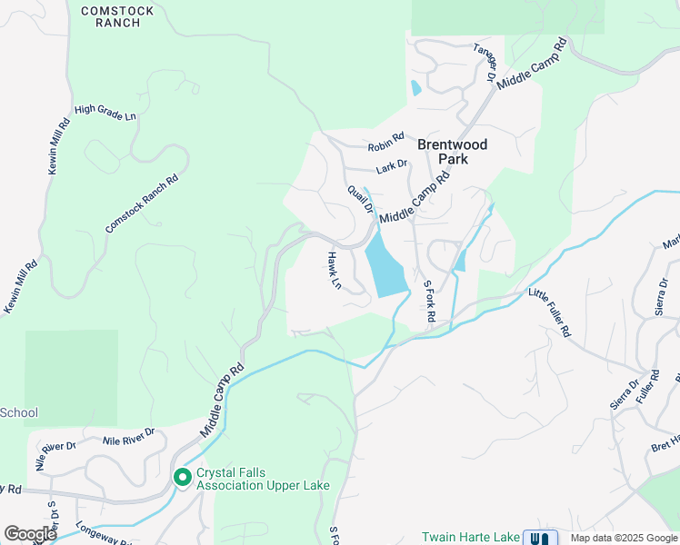 map of restaurants, bars, coffee shops, grocery stores, and more near 23005 Hawk Lane in Twain Harte