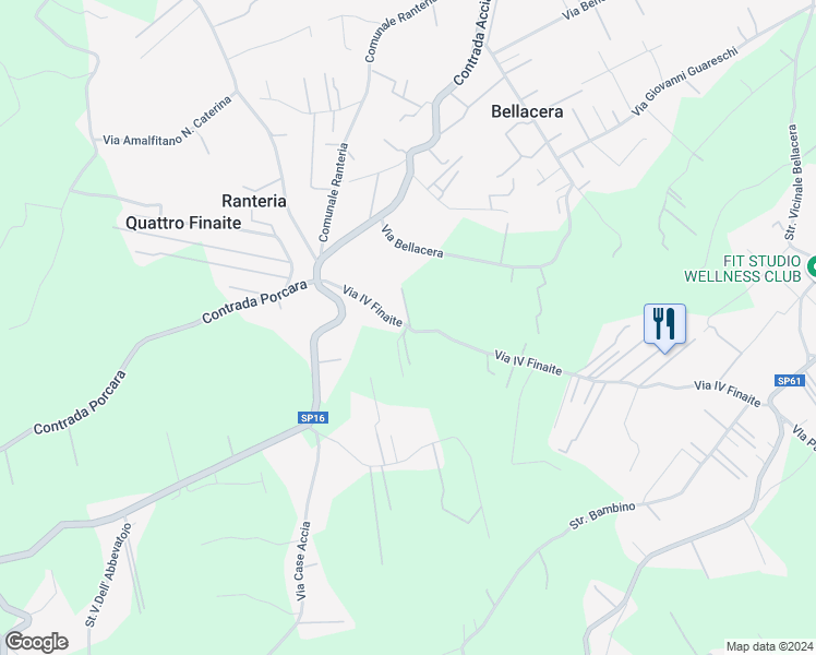 map of restaurants, bars, coffee shops, grocery stores, and more near 54 Via IV Finaite in Provincia di Palermo