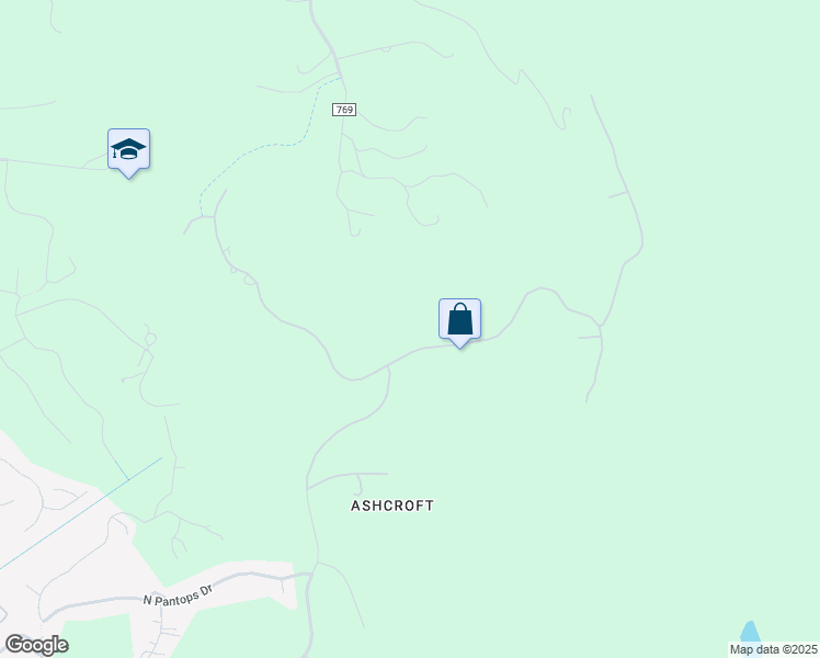 map of restaurants, bars, coffee shops, grocery stores, and more near 2521 Summit Ridge Trail in Charlottesville