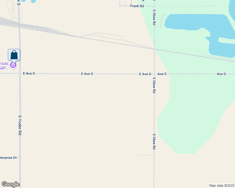 map of restaurants, bars, coffee shops, grocery stores, and more near 4415 East Avenue G in Hutchinson