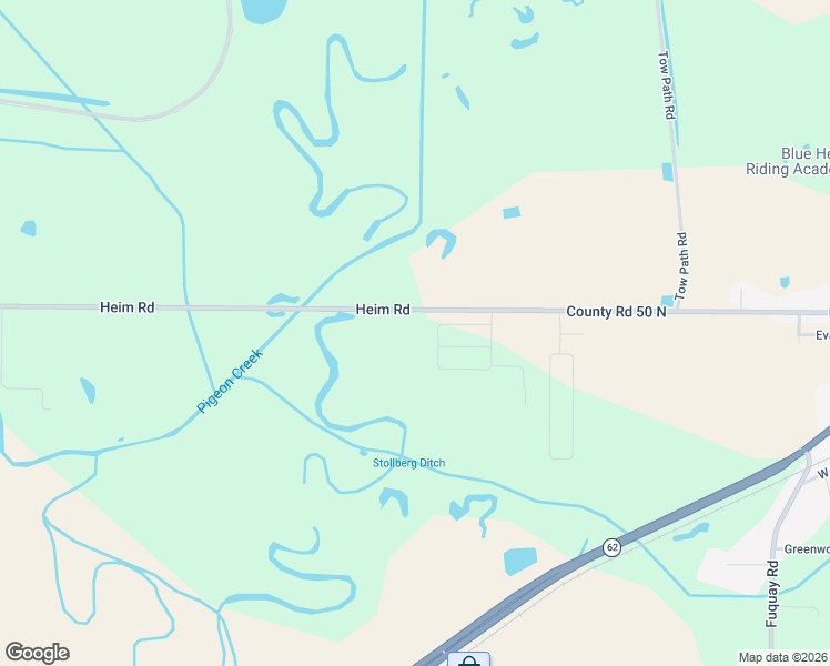 map of restaurants, bars, coffee shops, grocery stores, and more near 7813-8999 County Road 50 North in Chandler