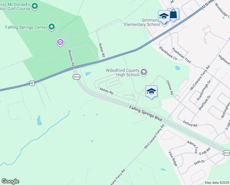 map of restaurants, bars, coffee shops, grocery stores, and more near 218 Cheney Road in Versailles