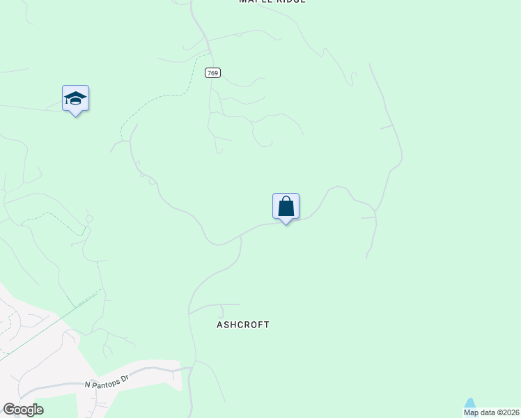 map of restaurants, bars, coffee shops, grocery stores, and more near 2521 Summit Ridge Trail in Charlottesville