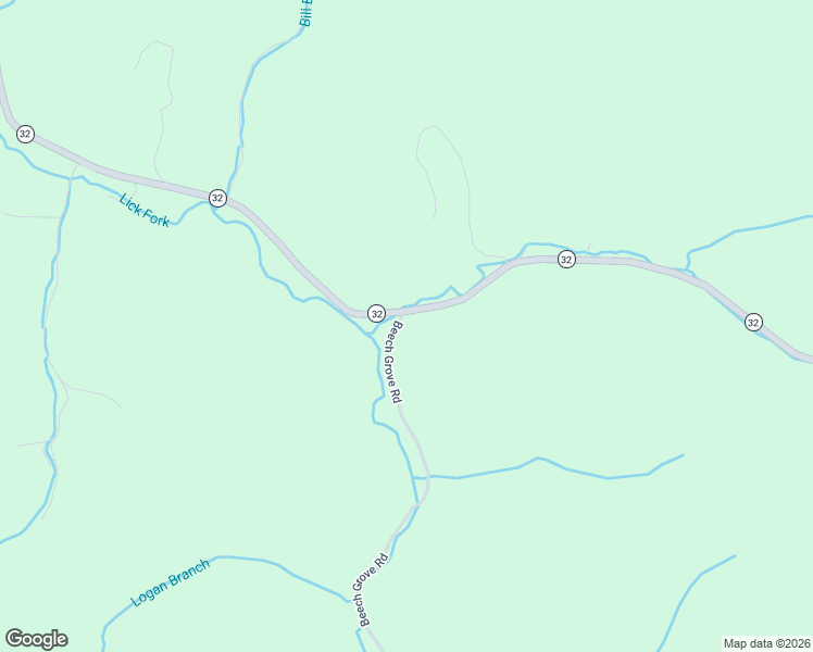 map of restaurants, bars, coffee shops, grocery stores, and more near Beech Grove Road in Isonville