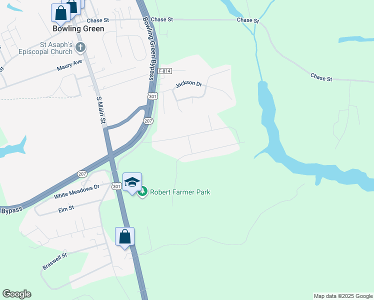 map of restaurants, bars, coffee shops, grocery stores, and more near 18196 Harding Drive in Bowling Green