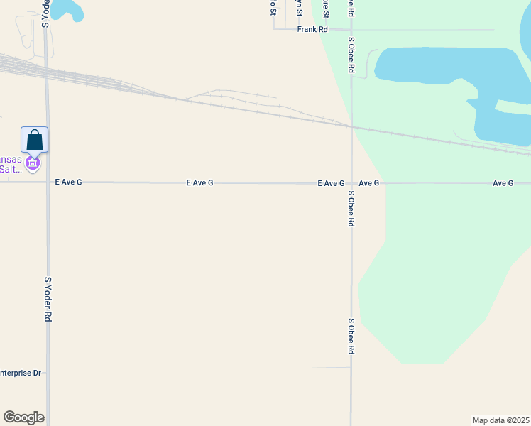 map of restaurants, bars, coffee shops, grocery stores, and more near 4415 East Avenue G in Hutchinson