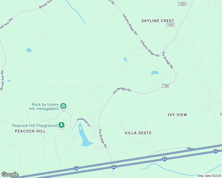 map of restaurants, bars, coffee shops, grocery stores, and more near 482 Dry Bridge Road in Charlottesville