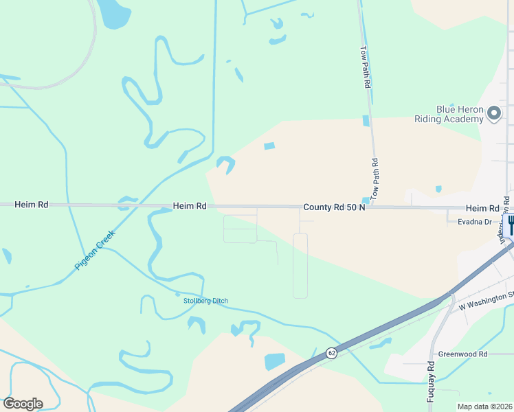 map of restaurants, bars, coffee shops, grocery stores, and more near 7813 County Road 50 North in Chandler