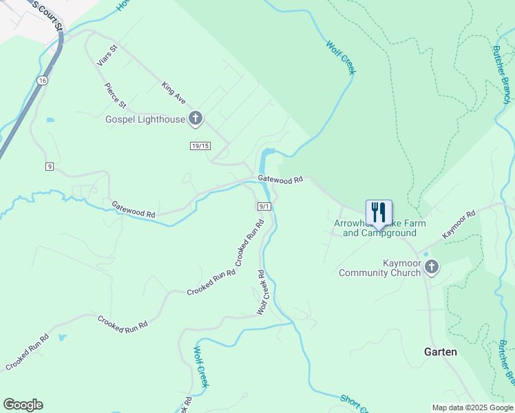 map of restaurants, bars, coffee shops, grocery stores, and more near 1870 Crooked Run Road in Fayetteville