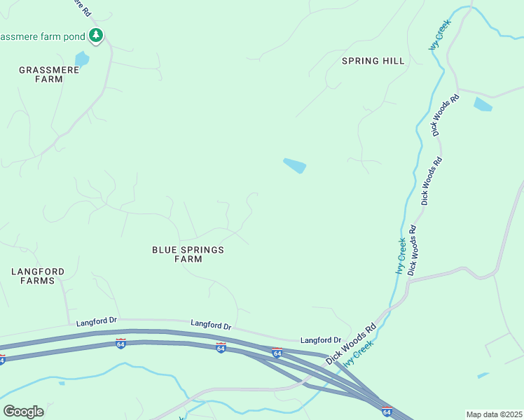 map of restaurants, bars, coffee shops, grocery stores, and more near 3104 Ragged Ridge Lane in Charlottesville
