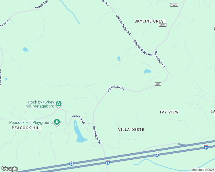map of restaurants, bars, coffee shops, grocery stores, and more near 482 Dry Bridge Road in Charlottesville