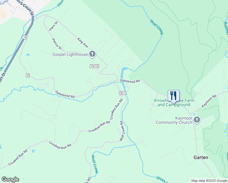 map of restaurants, bars, coffee shops, grocery stores, and more near 1870 Crooked Run Road in Fayetteville