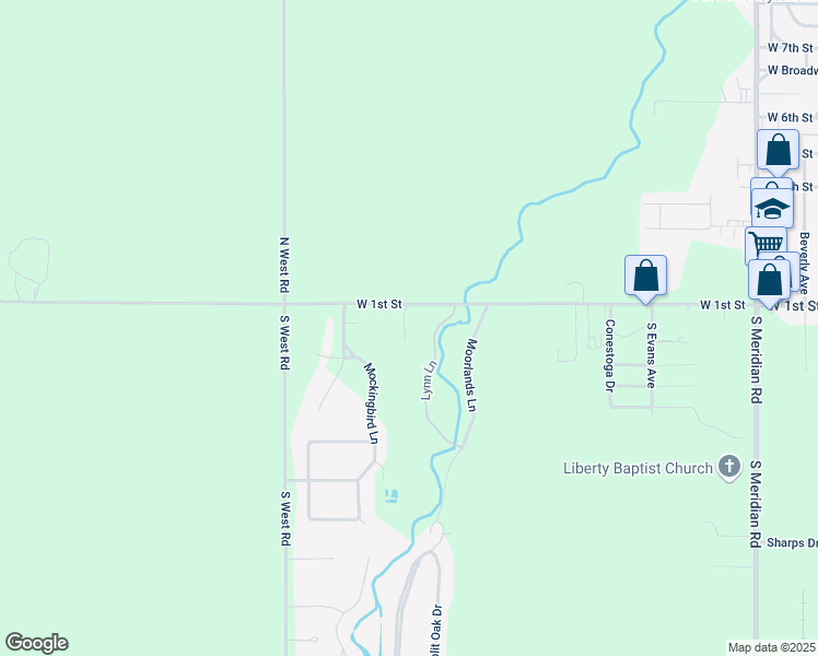map of restaurants, bars, coffee shops, grocery stores, and more near 224 Mockingbird Lane in Newton