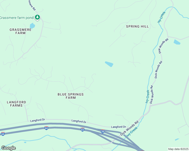 map of restaurants, bars, coffee shops, grocery stores, and more near 3104 Ragged Ridge Lane in Charlottesville