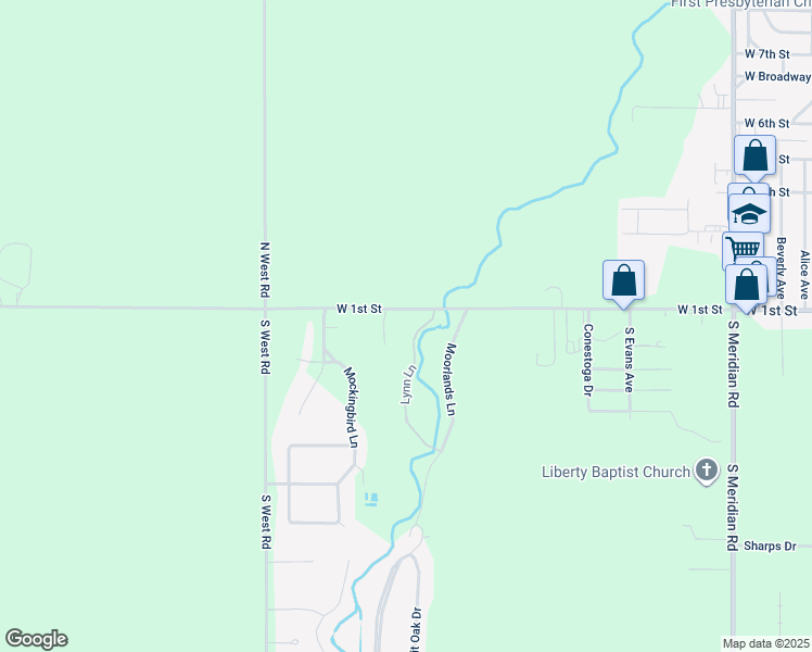 map of restaurants, bars, coffee shops, grocery stores, and more near 107 Lynn Lane in Newton