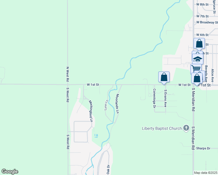 map of restaurants, bars, coffee shops, grocery stores, and more near 107 Lynn Lane in Newton
