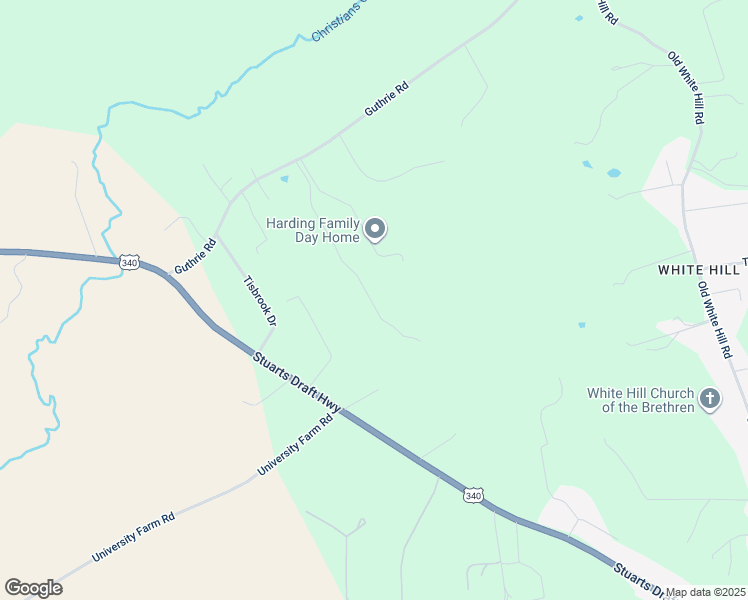 map of restaurants, bars, coffee shops, grocery stores, and more near 220 Solstice Springs Lane in Stuarts Draft