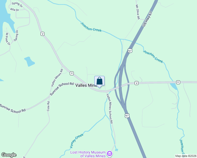 map of restaurants, bars, coffee shops, grocery stores, and more near 13916 Radford Lane in De Soto