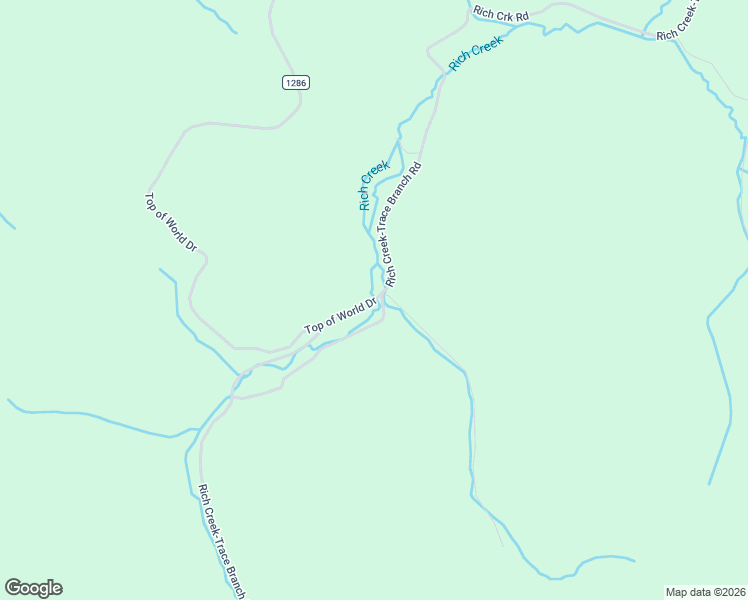 map of restaurants, bars, coffee shops, grocery stores, and more near Rich Creek-Trace Branch Road in Blaine