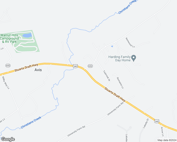 map of restaurants, bars, coffee shops, grocery stores, and more near 1448 Stuarts Draft Highway in Stuarts Draft