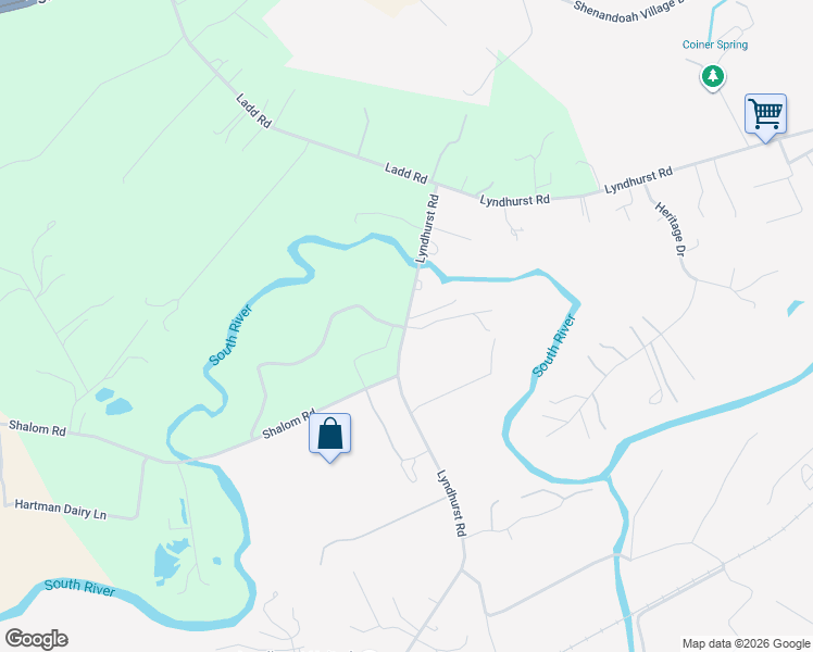 map of restaurants, bars, coffee shops, grocery stores, and more near 2500 State Route 664 in Waynesboro
