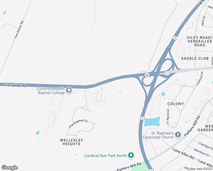 map of restaurants, bars, coffee shops, grocery stores, and more near 3298 Versailles Road in Lexington
