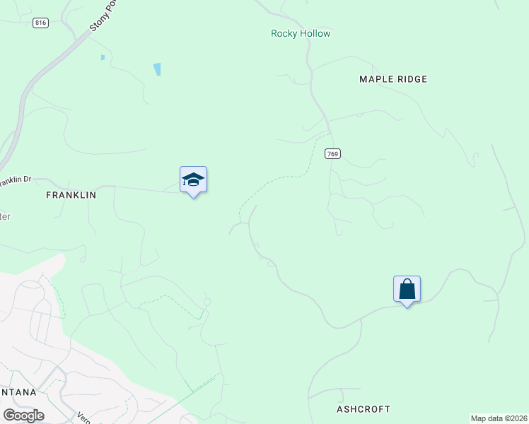 map of restaurants, bars, coffee shops, grocery stores, and more near 2437 Summit Ridge Trail in Albemarle County