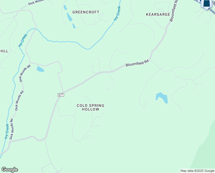 map of restaurants, bars, coffee shops, grocery stores, and more near 355 Bloomfield Road in Charlottesville