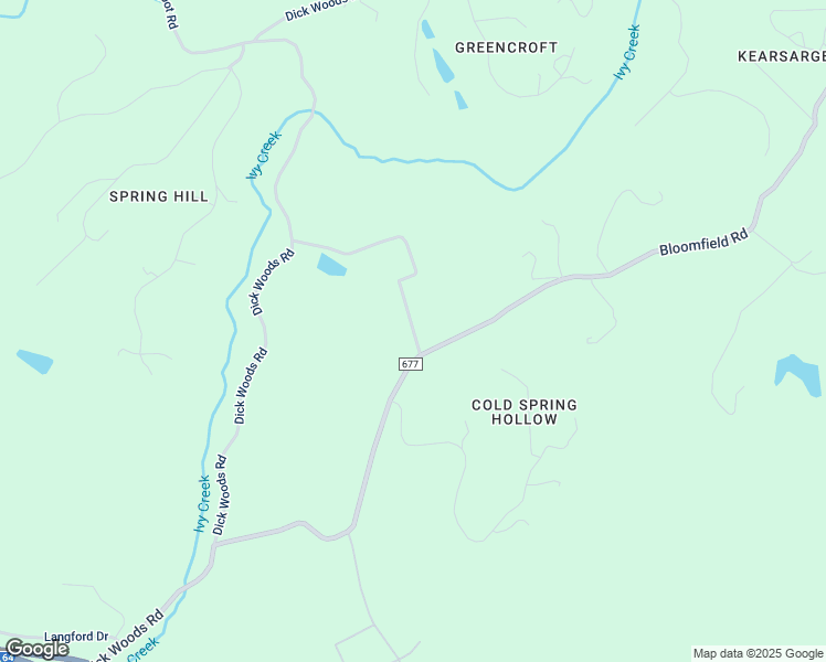 map of restaurants, bars, coffee shops, grocery stores, and more near 2526 Ivy Creek Farm Road in Charlottesville