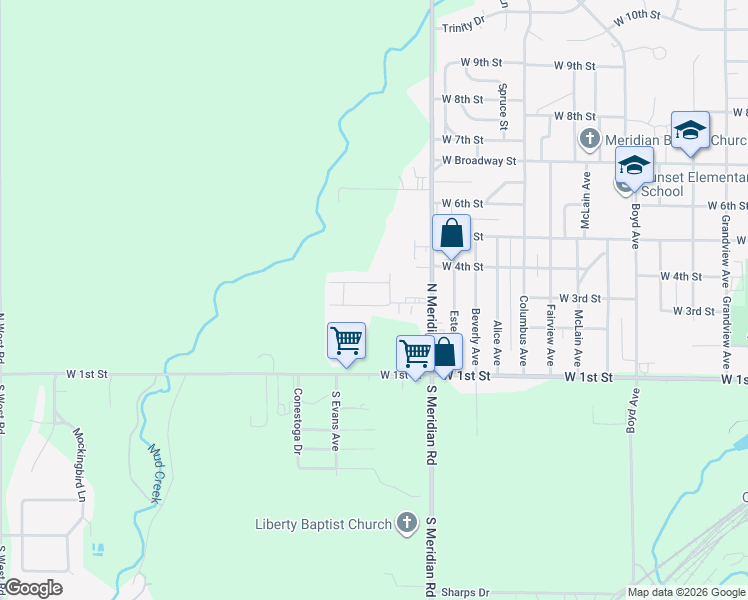 map of restaurants, bars, coffee shops, grocery stores, and more near 2003 Joann Street in Newton
