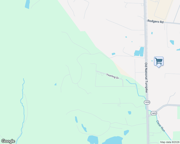 map of restaurants, bars, coffee shops, grocery stores, and more near 227 Gelding Way in Brooks