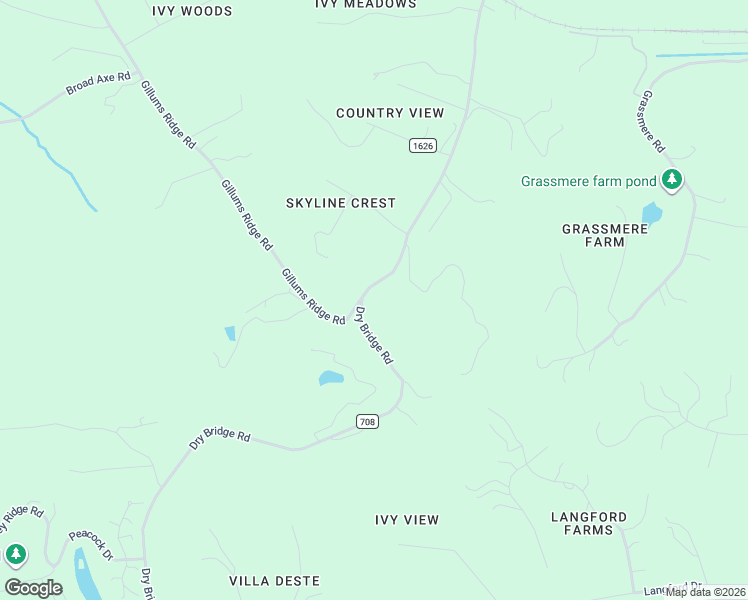 map of restaurants, bars, coffee shops, grocery stores, and more near 795-821 County Road 708 in Charlottesville