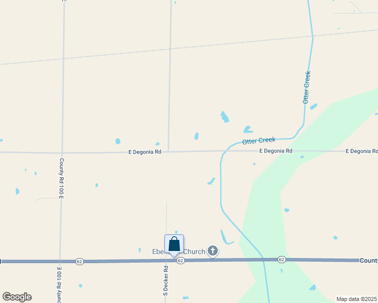 map of restaurants, bars, coffee shops, grocery stores, and more near East Degonia Road in Warrick County