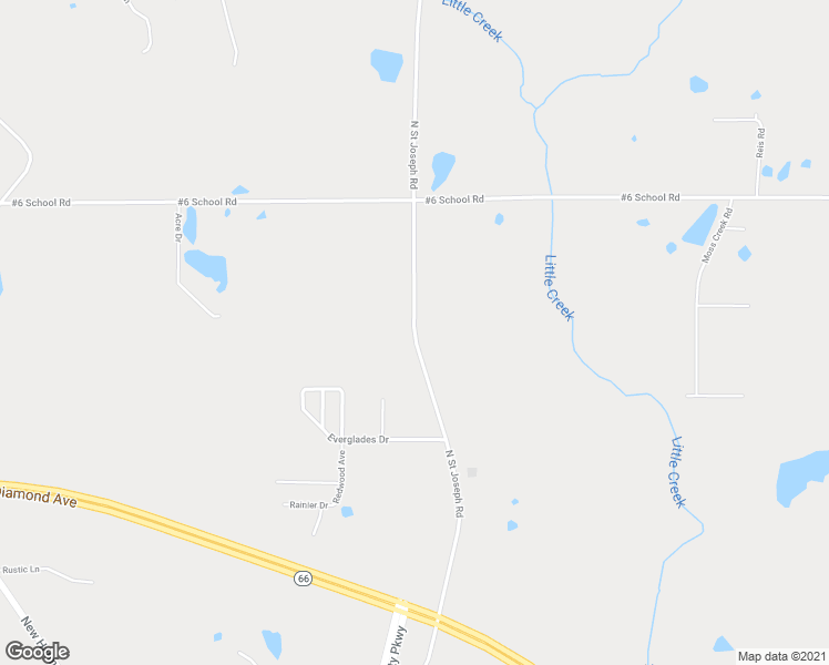 map of restaurants, bars, coffee shops, grocery stores, and more near 7613 North Saint Joseph Road in Evansville