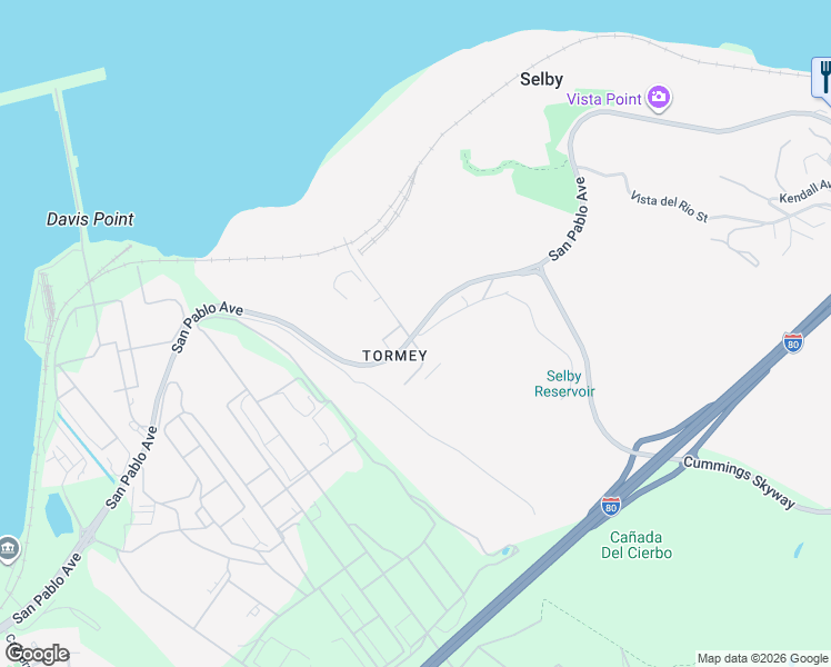 map of restaurants, bars, coffee shops, grocery stores, and more near 101 Old County Road in Crockett