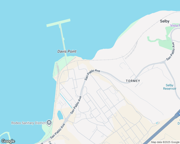 map of restaurants, bars, coffee shops, grocery stores, and more near 1200 San Pablo Avenue in Rodeo