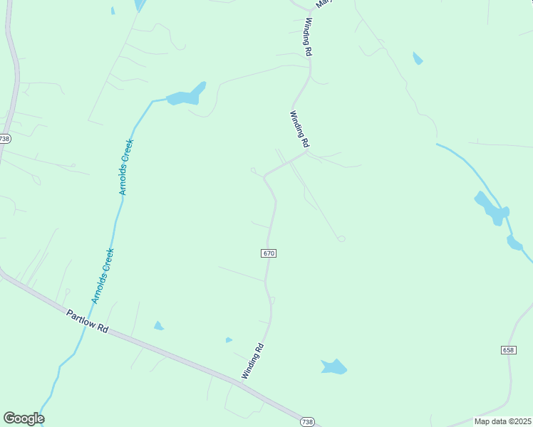 map of restaurants, bars, coffee shops, grocery stores, and more near 3300 Winding Road in Partlow