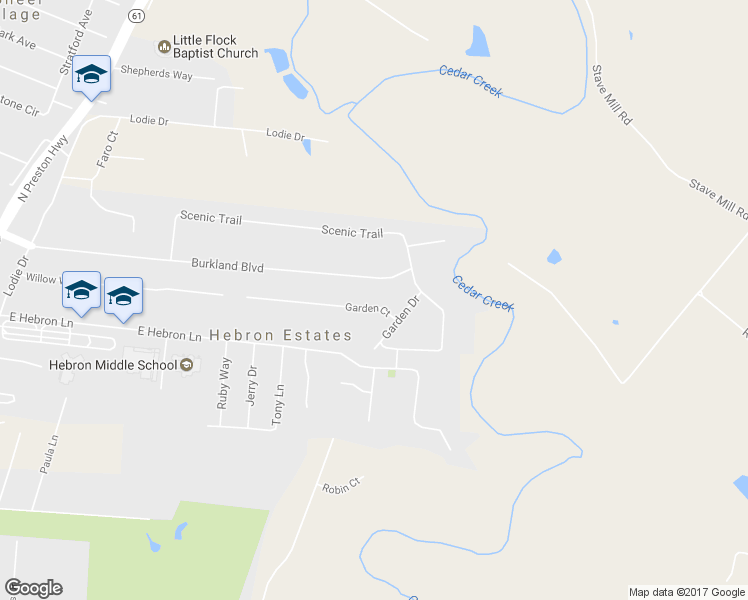 map of restaurants, bars, coffee shops, grocery stores, and more near 3631 Garden Court in Shepherdsville