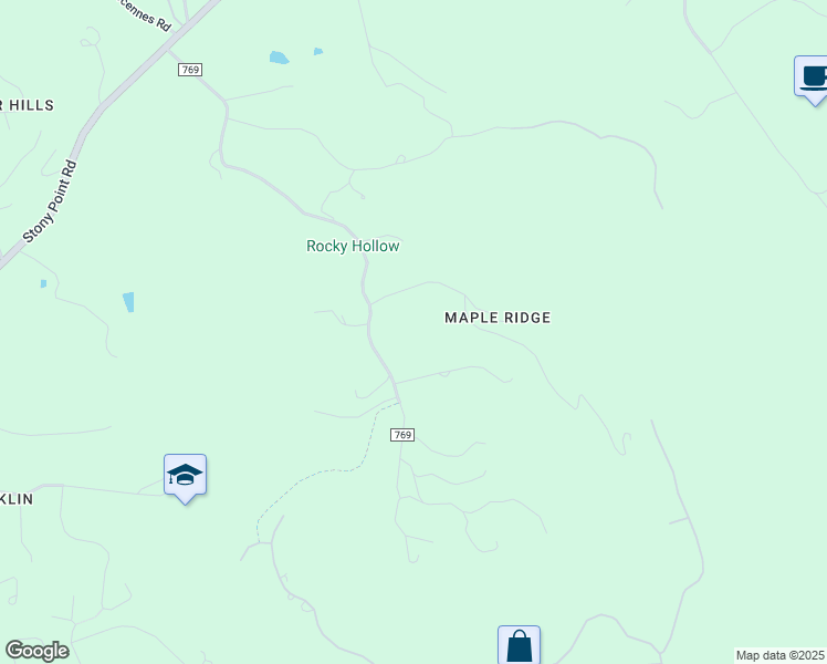 map of restaurants, bars, coffee shops, grocery stores, and more near 453 Rocky Hollow Road in Charlottesville