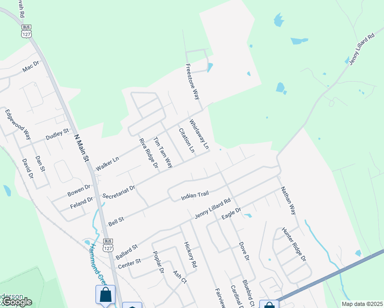 map of restaurants, bars, coffee shops, grocery stores, and more near 414 Secretariat Drive in Lawrenceburg