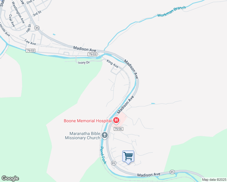 map of restaurants, bars, coffee shops, grocery stores, and more near Buck Street in Madison