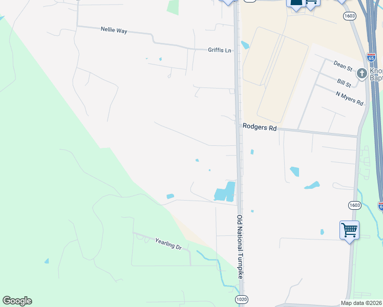 map of restaurants, bars, coffee shops, grocery stores, and more near 281 Overlook Acres in Brooks